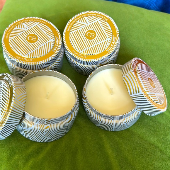 Anthropologie Other - 4 Capri blue volcano candles